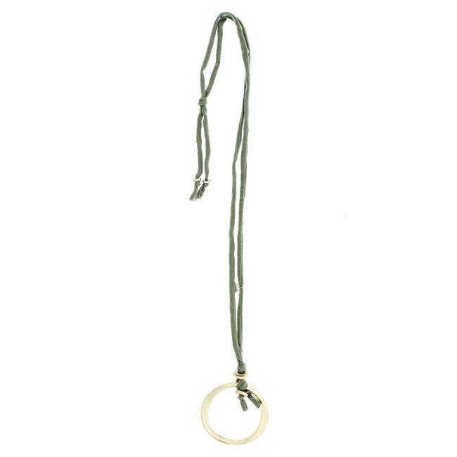 LONG NECKLACE WITH METAL RING