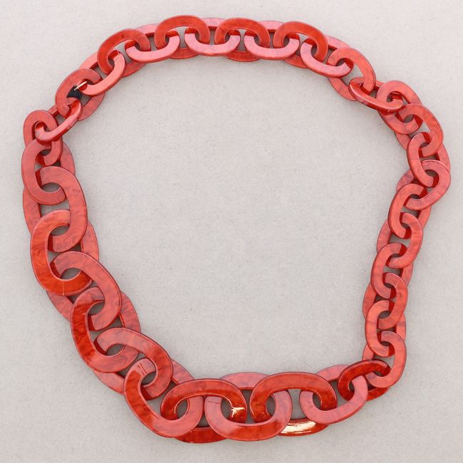 LONG RESIN LINK NECKLACE