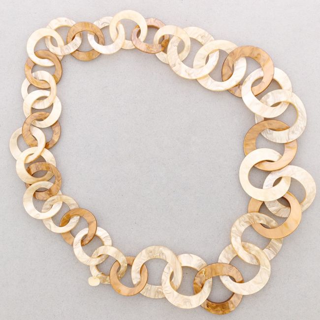 COLLAR LARGO ESLABONES RESINA