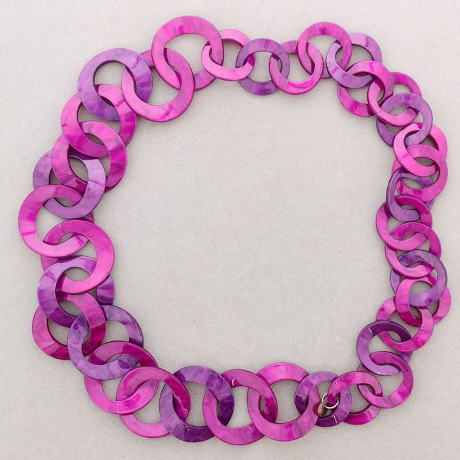 COLLAR LARGO ESLABONES RESINA