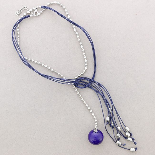 LEATHER CHAINS PENDANT NECKLACE