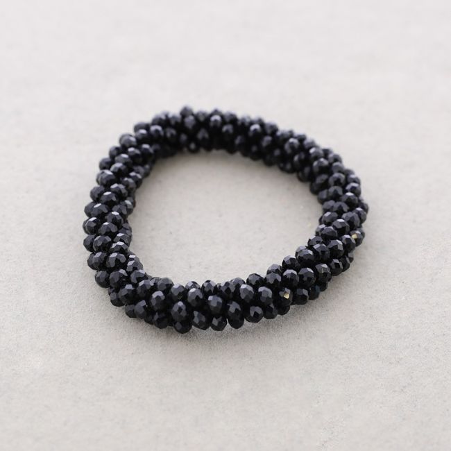 PULSERA ELÁSTICA CRISTALES FACETADOS 4MM