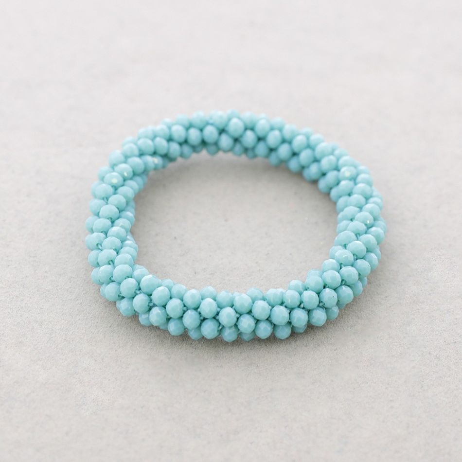 PULSERA ELÁSTICA CRISTALES FACETADOS 4MM