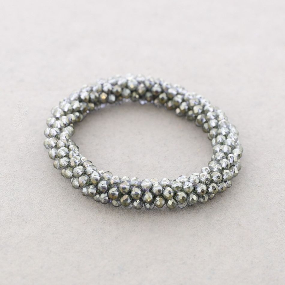 PULSERA ELÁSTICA CRISTALES FACETADOS 4MM