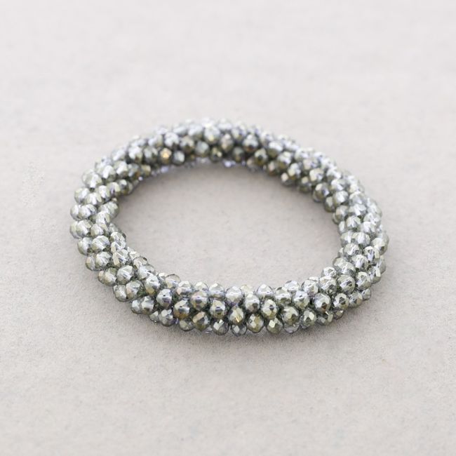 PULSERA ELÁSTICA CRISTALES FACETADOS 4MM