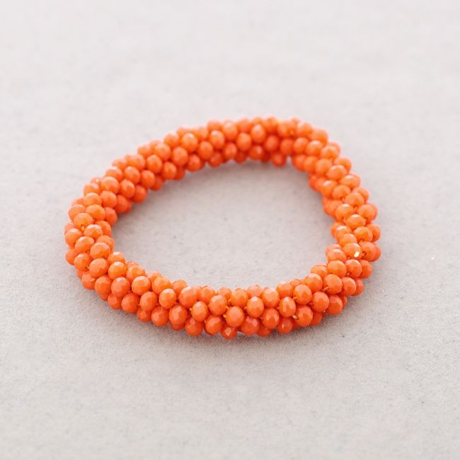 PULSERA ELÁSTICA CRISTALES FACETADOS 4MM