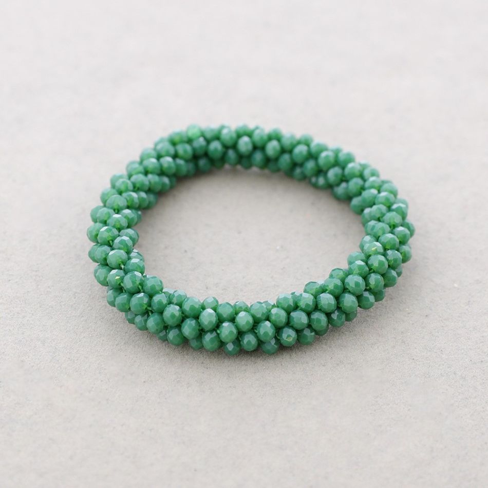 PULSERA ELÁSTICA CRISTALES FACETADOS 4MM