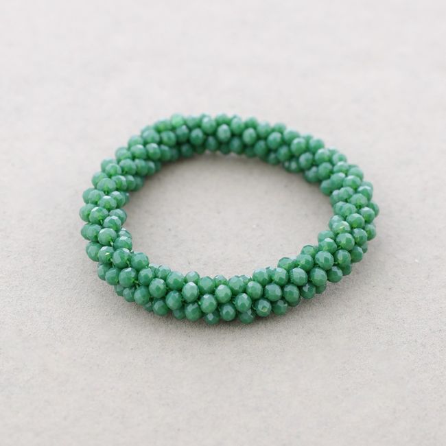 PULSERA ELÁSTICA CRISTALES FACETADOS 4MM