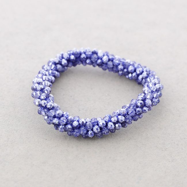 PULSERA ELÁSTICA CRISTALES FACETADOS 4MM