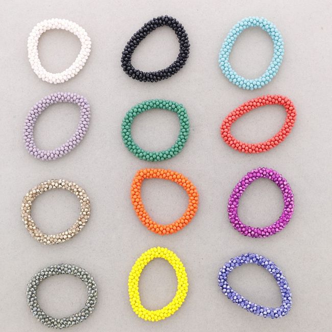 PULSERA ELÁSTICA CRISTALES FACETADOS 4MM