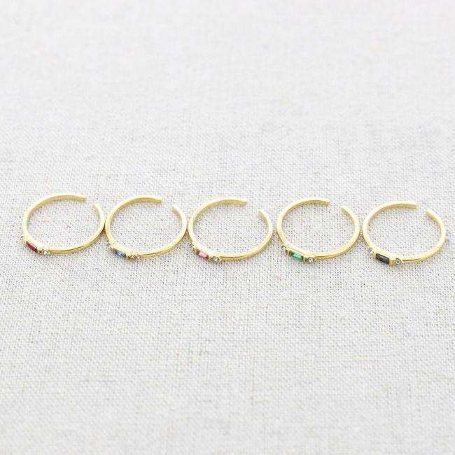STEEL RING WITH CRYSTALS