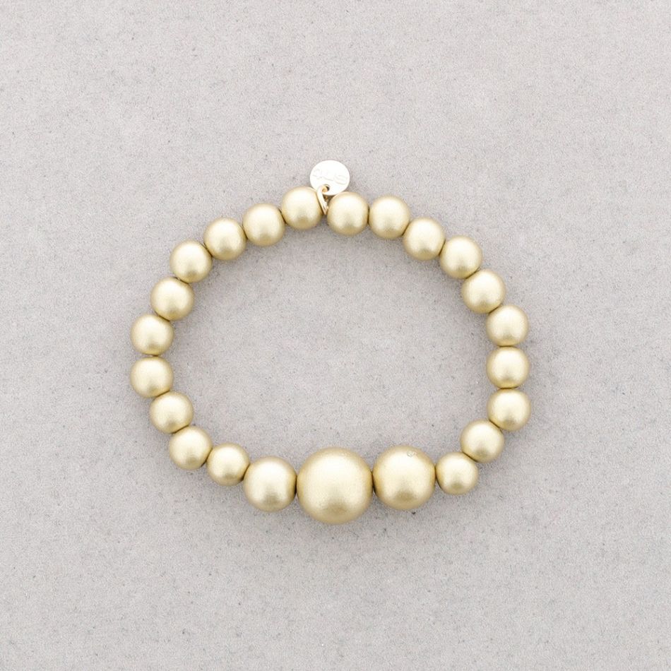 ELASTIC BRACELET WITH METALLIC BALLS