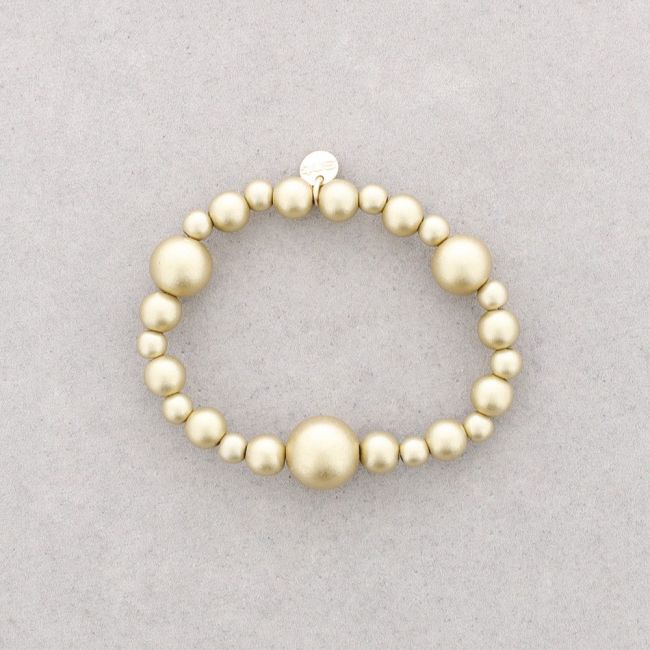 ELASTIC BRACELET WITH METALLIC BALLS