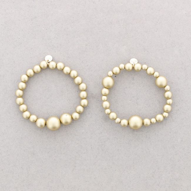 ELASTIC BRACELET WITH METALLIC BALLS