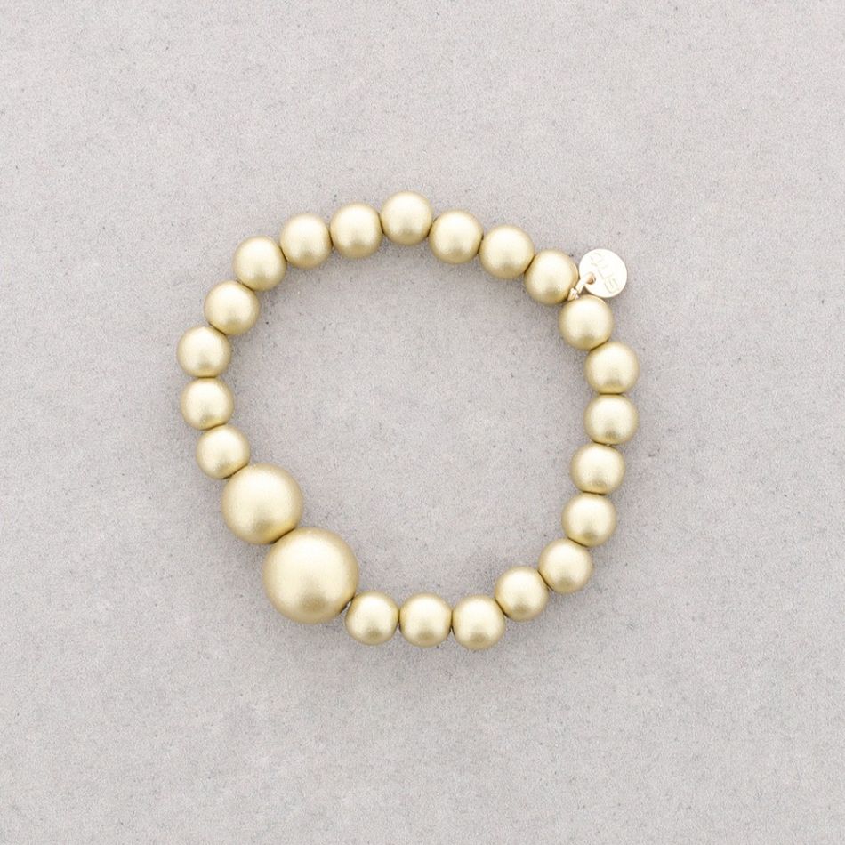 ELASTIC BRACELET WITH METALLIC BALLS