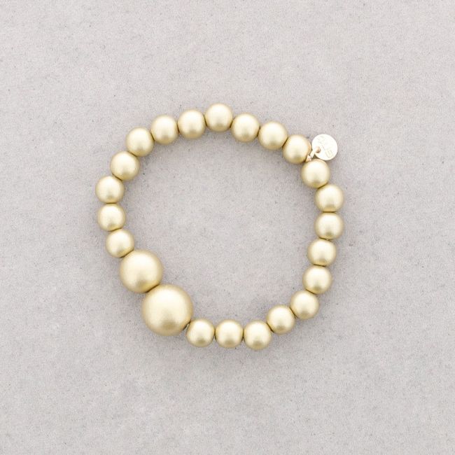 ELASTIC BRACELET WITH METALLIC BALLS