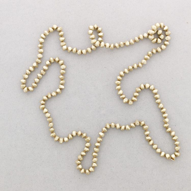 LONG NECKLACE KNOTS WITH METAL BEADS 1.5M