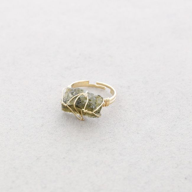 ANILLO BRONCE PIEDRA ALAMBRADA