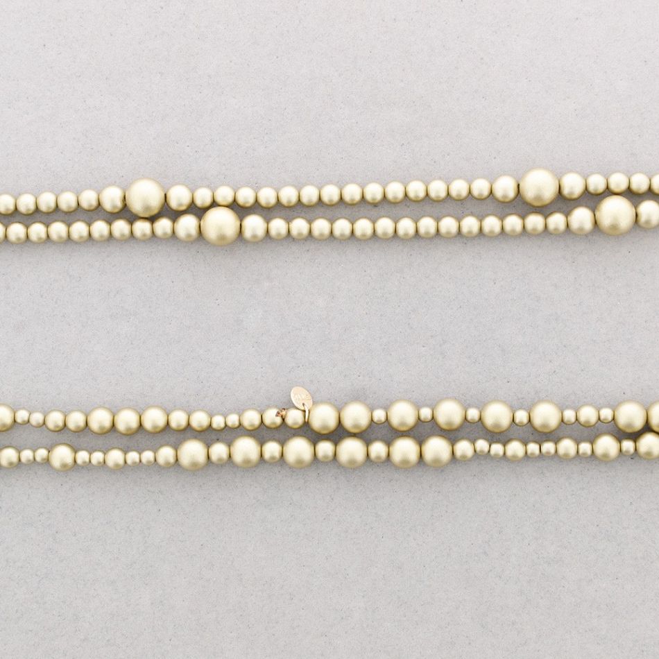 LONG NECKLACE KNOTS ACRYLIC BALLS 1.2M