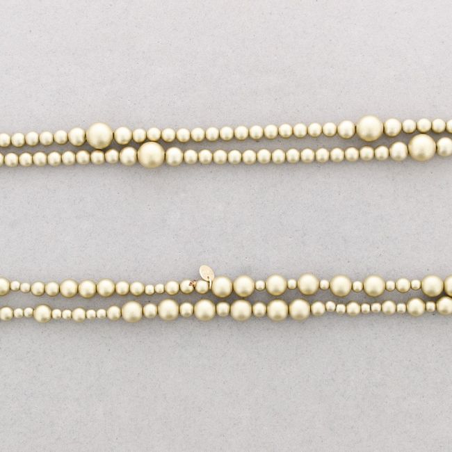 LONG NECKLACE KNOTS ACRYLIC BALLS 1.2M