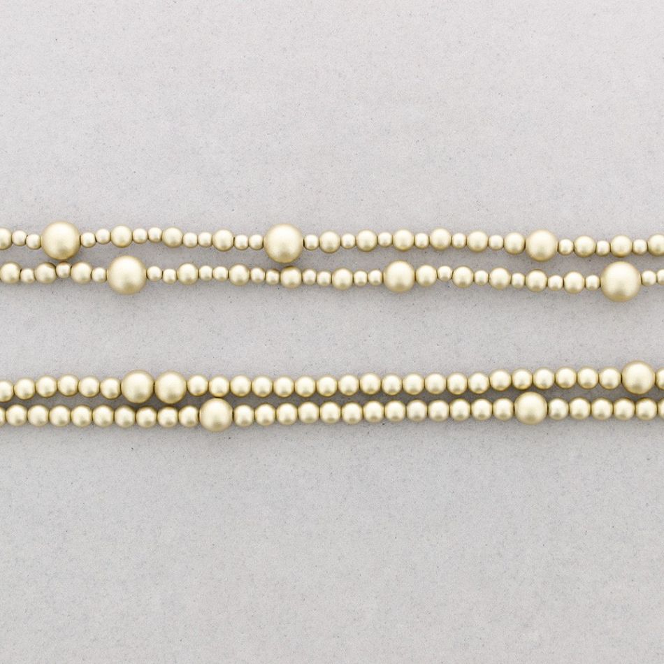 LONG NECKLACE KNOTS ACRYLIC BALLS 1.5M