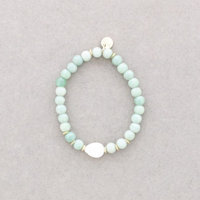 PULSERA ELÁSTICA ESTRELLA BOLAS FACETADAS 6MM
