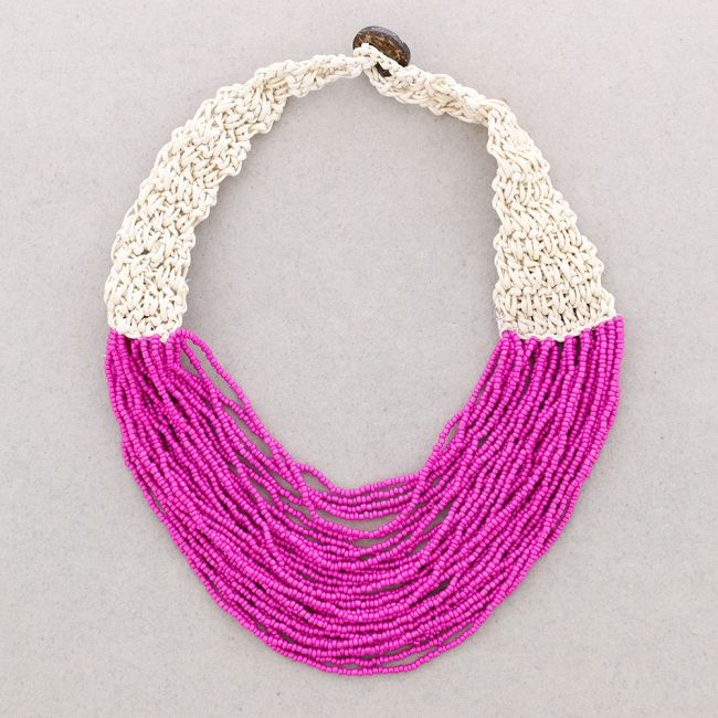 MULTI ROW BEADED NECKLACE