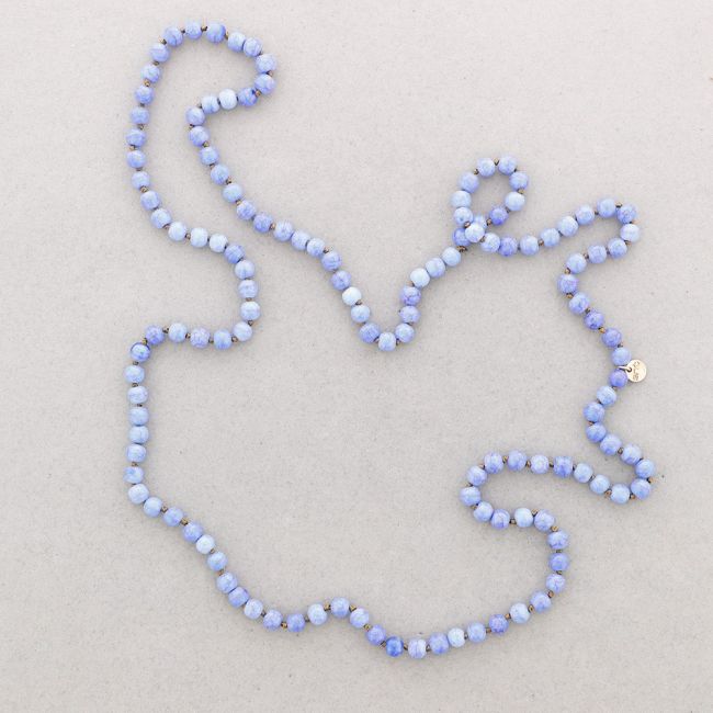 LONG NECKLACE KNOTS RESIN BALLS 1,2M*8MM