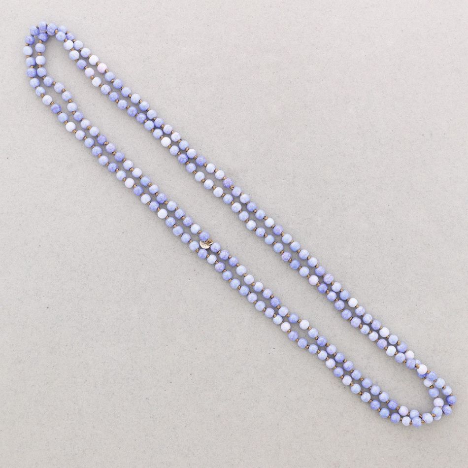 LONG NECKLACE KNOTS RESIN BALLS 1,5M*6MM