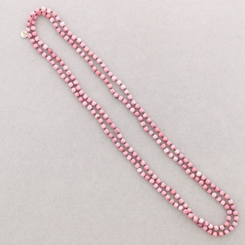 COLLAR LARGO NUDOS BOLAS RESINA 1,5M*6MM