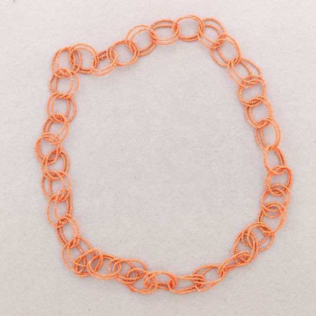 LONG NECKLACE WITH BEADS LINKS 1.1M