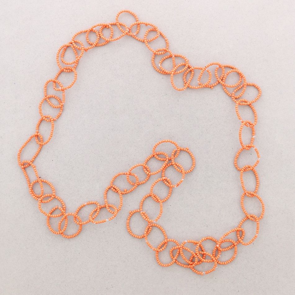 COLLAR LARGO ESLABONES ABALORIOS 1.5M