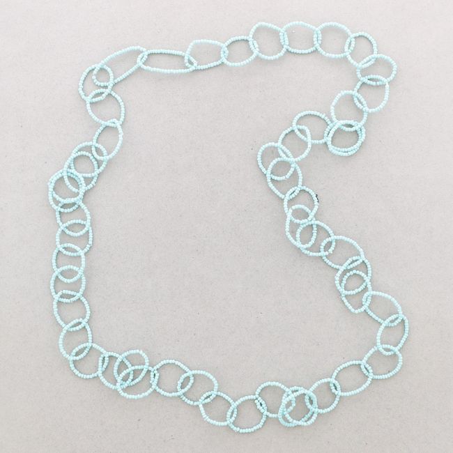 COLLAR LARGO ESLABONES ABALORIOS 1.5M
