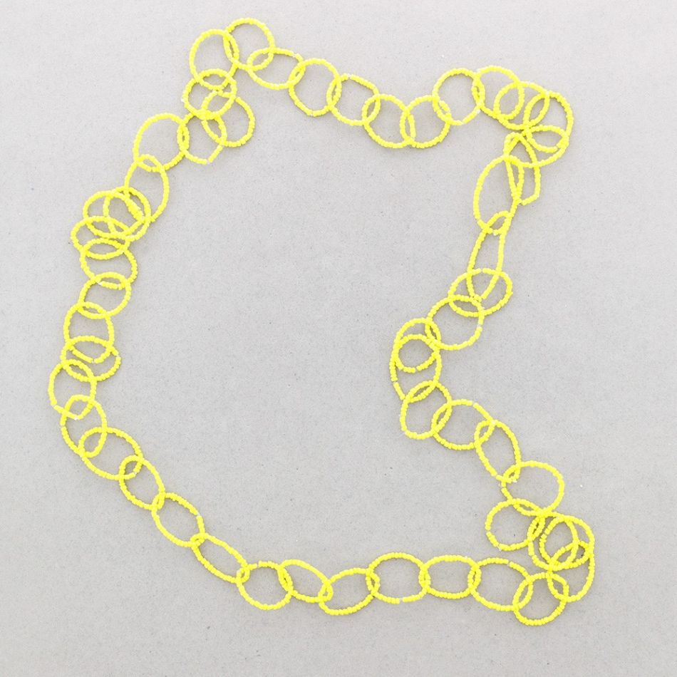 LONG NECKLACE WITH BEADS LINKS 1.5M