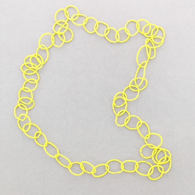 COLLAR LARGO ESLABONES ABALORIOS 1.5M