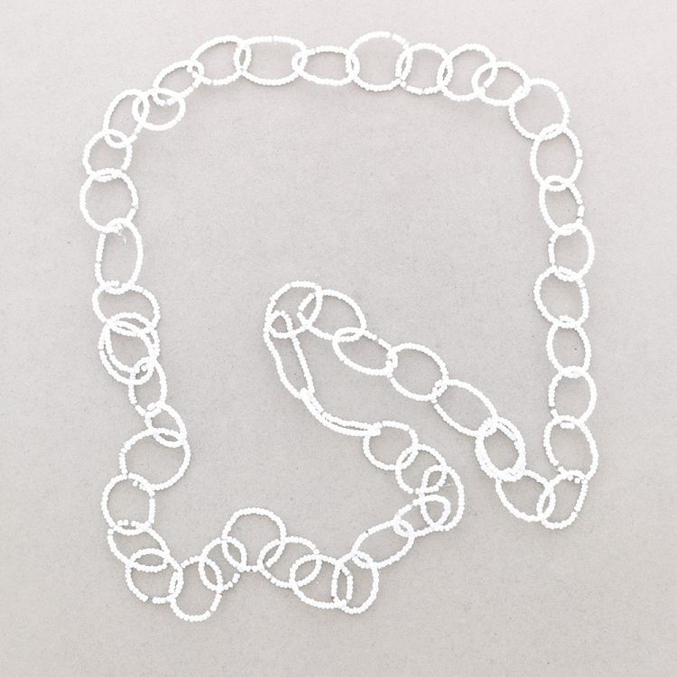 LONG NECKLACE WITH BEADS LINKS 1.5M 2