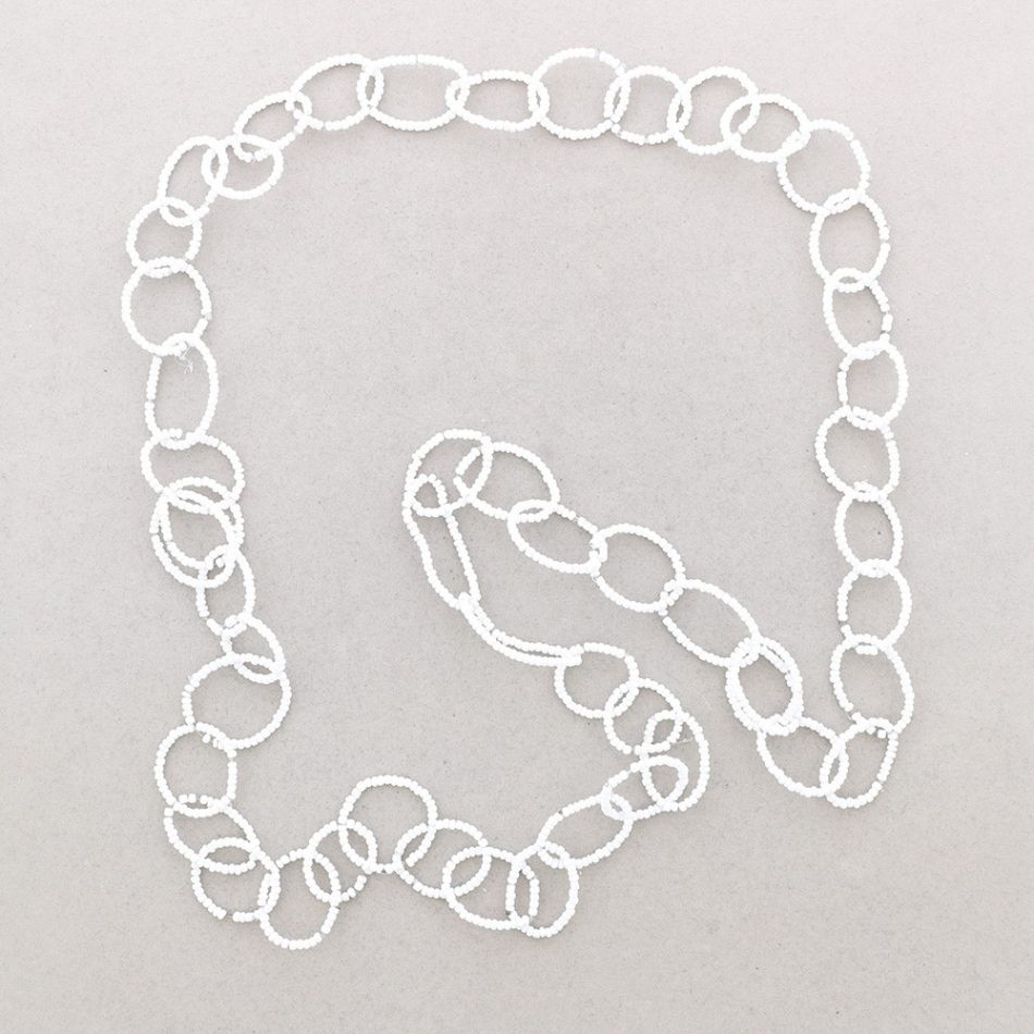 LONG NECKLACE WITH BEADS LINKS 1.5M