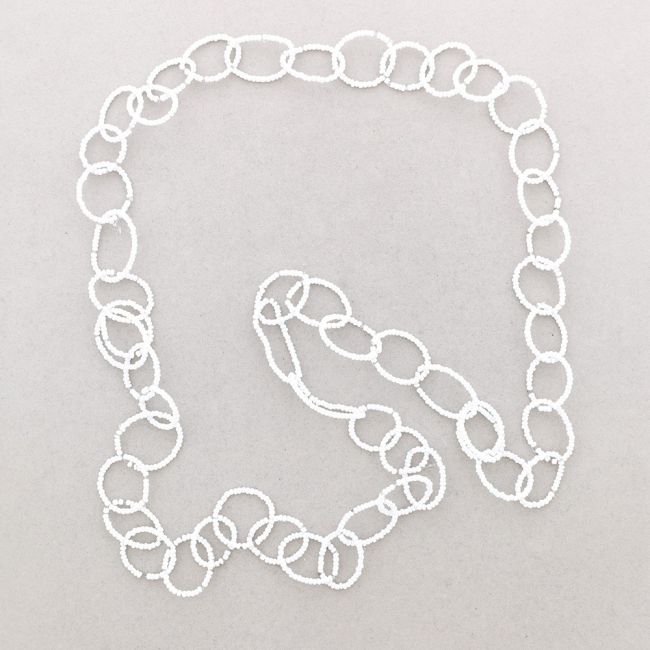 LONG NECKLACE WITH BEADS LINKS 1.5M