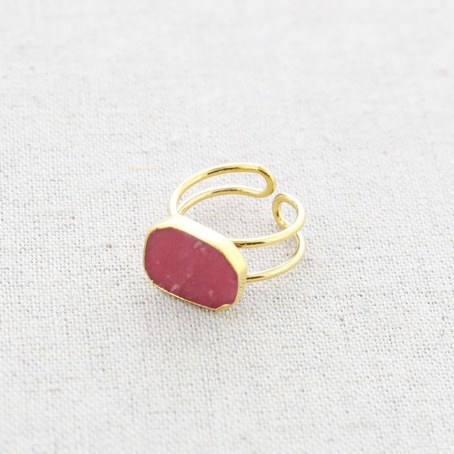 STONE STEEL RING