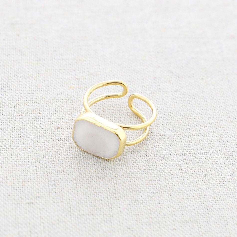 ANILLO ACERO PIEDRA