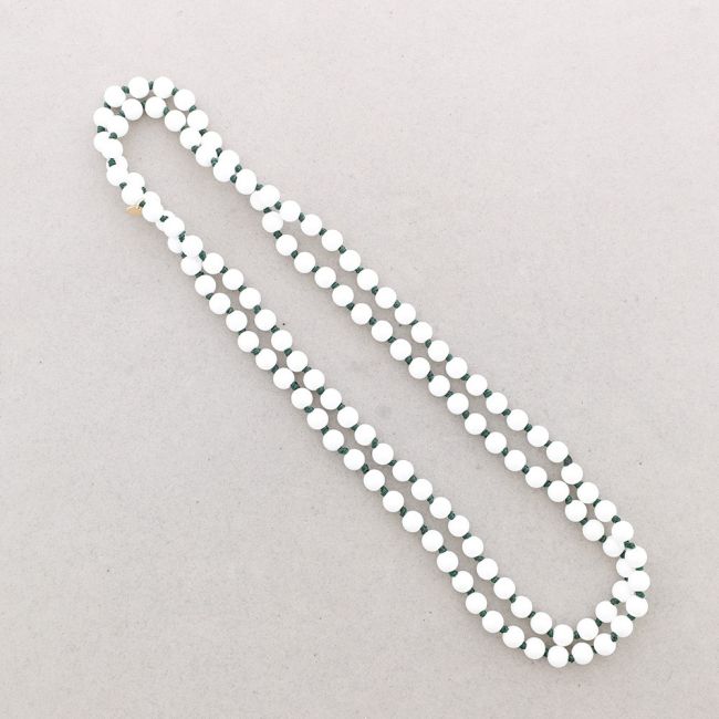 LONG NECKLACE KNOTS RESIN BEADS 1.2M*8MM