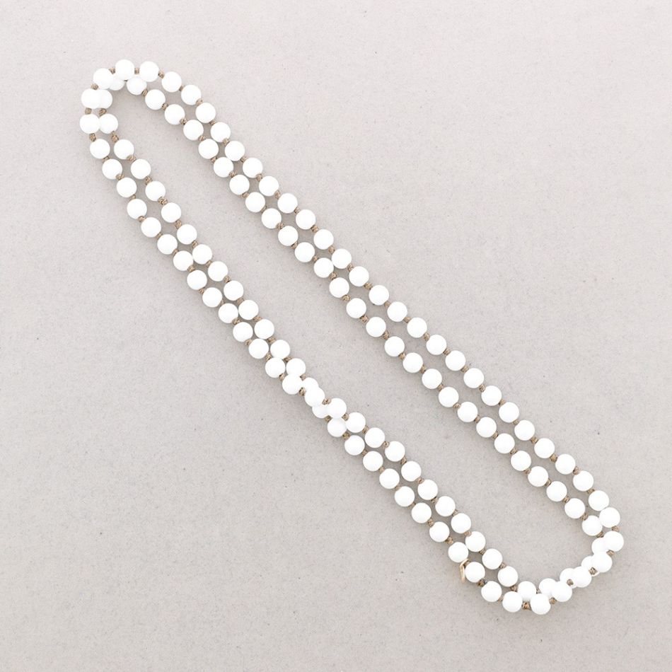 LONG NECKLACE KNOTS RESIN BEADS 1.2M*8MM
