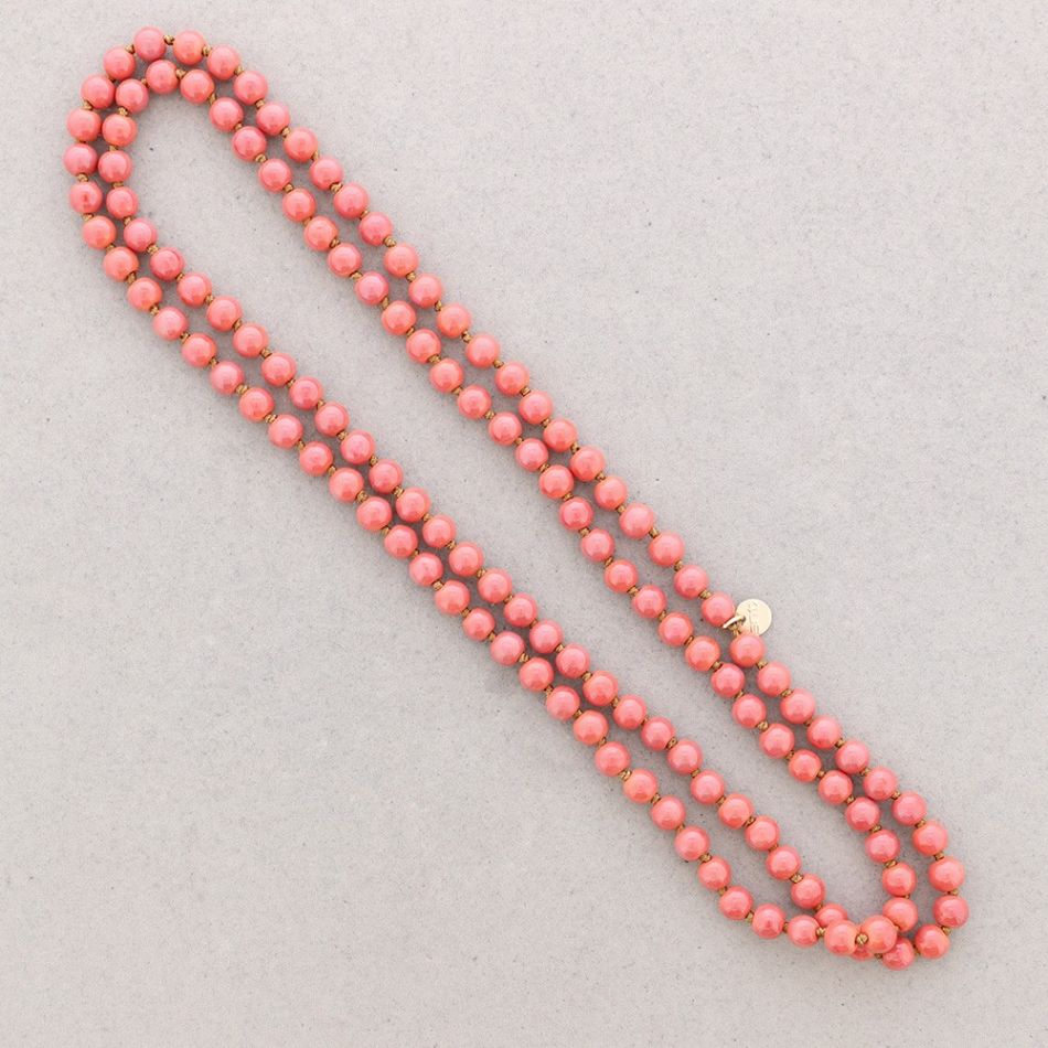 COLLAR LARGO NUDOS BOLAS RESINA 1.2M*8MM