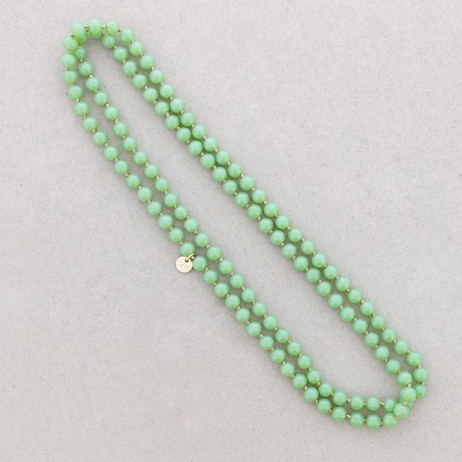 LONG NECKLACE KNOTS RESIN BALLS 1.2M*8MM