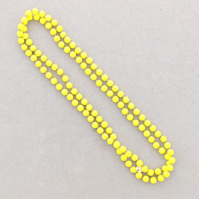 COLLAR LARGO NUDOS BOLAS RESINA 1.2M*8MM