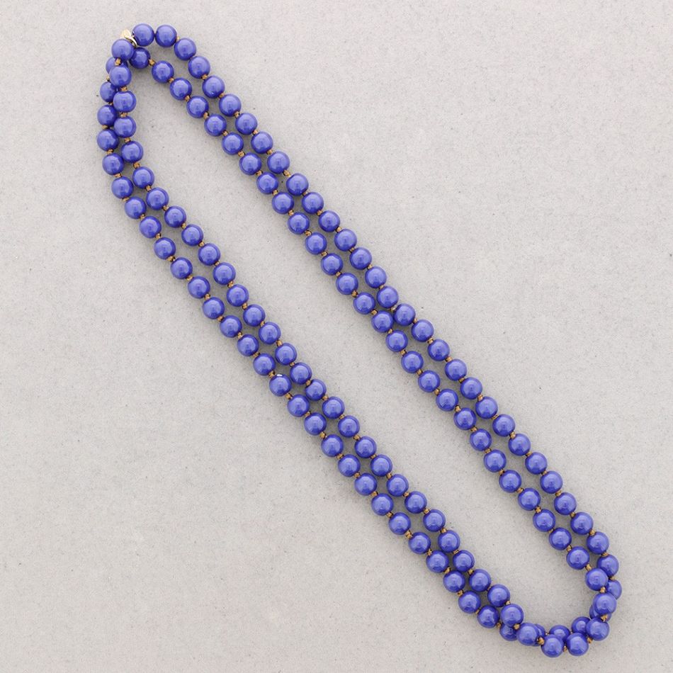 LONG NECKLACE KNOTS RESIN BALLS 1.2M*8MM
