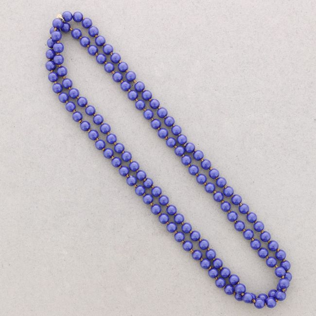 LONG NECKLACE KNOTS RESIN BALLS 1.2M*8MM