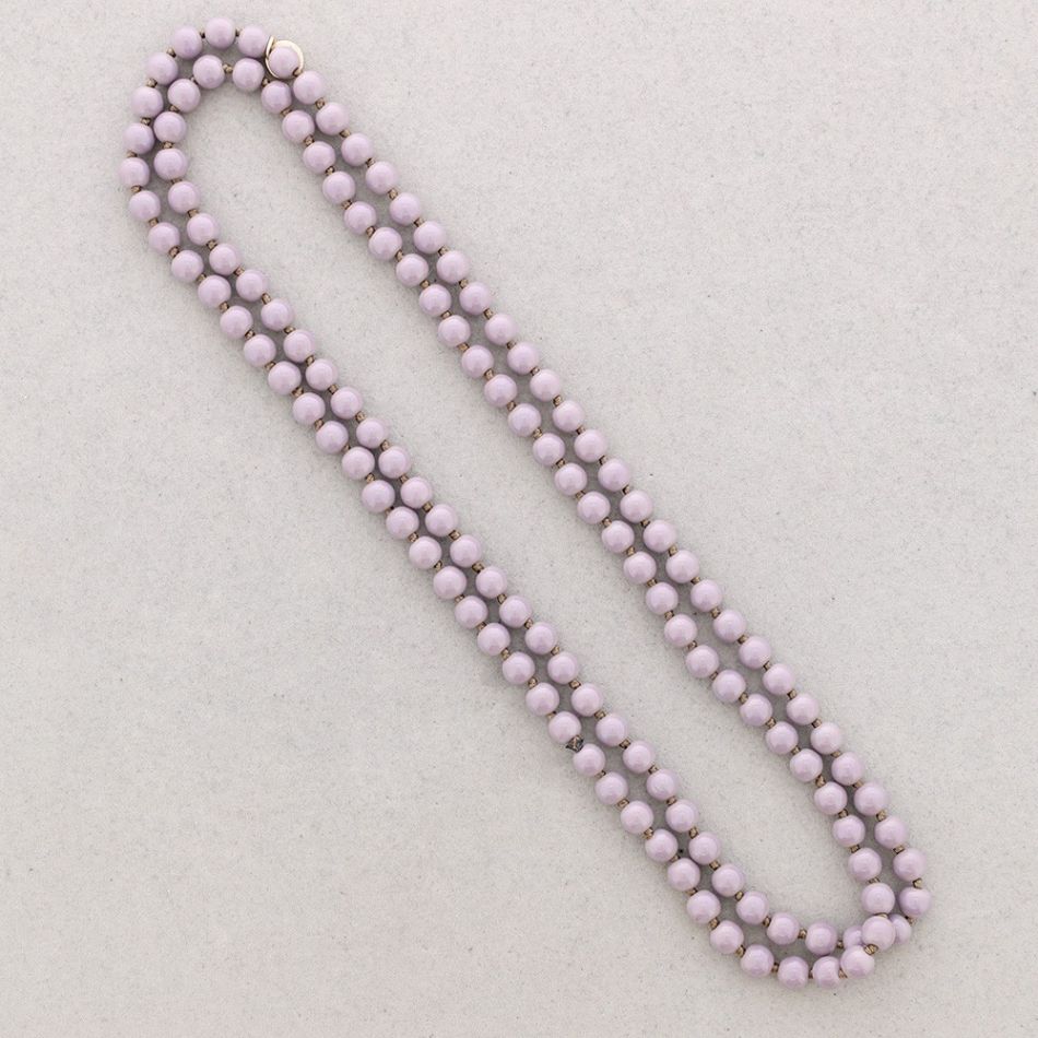 LONG NECKLACE KNOTS RESIN BALLS 1.2M*8MM