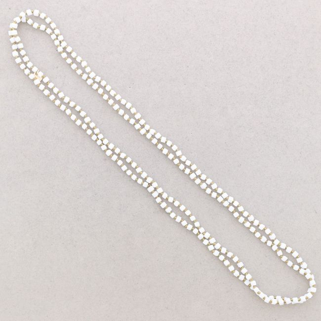 COLLAR LARGO NUDOS BOLAS CUADRADAS FACETADAS CRISTAL 1.5M*4MM