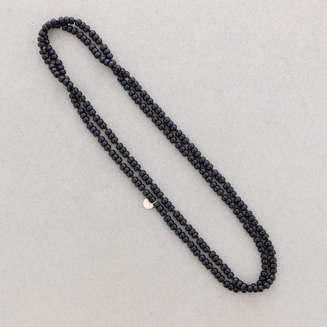 LONG NECKLACE KNOTS FLAT RESIN BALLS 1.2M*6MM